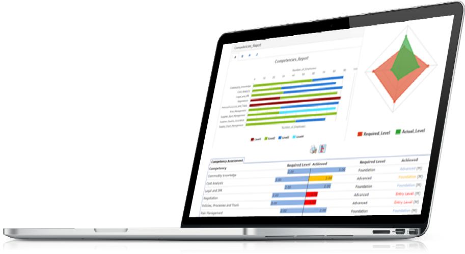 competency management software - individual and team reports