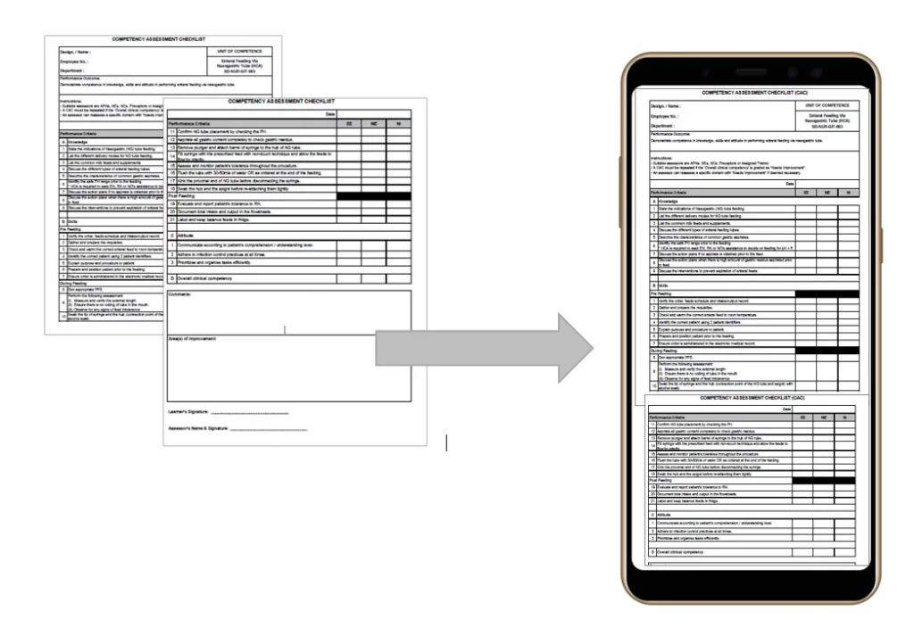 Digitized paper forms