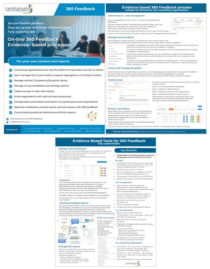 Centranum 360 Feedback Software Overview