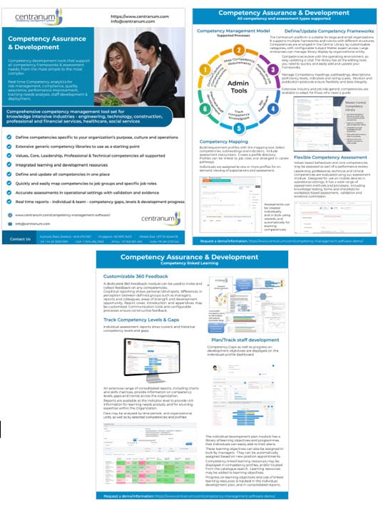 Centranum Competency Management Software Overview